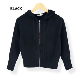 Zenana full zip hoodie sweater New without tags. 
Heathered look choose color.